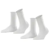 Esprit Damen Socken Basic Pure Multipack W So Baumwolle einfarbig Weiß 39-42