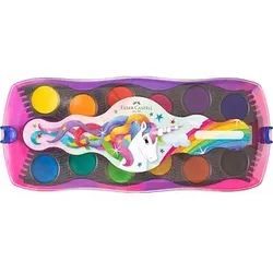 FABER-CASTELL Einhorn Wasserfarbkasten 12 Farben