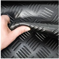 ANRO Gummimatte Riffelmatte Meterware 3mm Stark 100 cm Breite 90 cm Länge