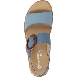 remonte Riemchensandalen Damen Blau 37