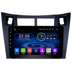 TAFFIO 9″ Touch Android Autoradio GPS CarPlay für Toyota Yaris Vitz Platz Einbau-Navigationsgerät