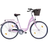 FASHION LINE Cityrad, 3 Gang Shimano NEXUS Schaltwerk, Nabenschaltung, für Damen und Herren, Nabenschaltung rosa 48 cm