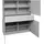 Mäusbacher Imola Highboard Holzwerkstoff 121x145x42 cm, - Anthrazit matt lack/Glas Anthrazit glanz),