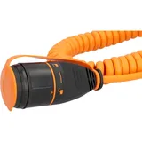 Unitec BQ-Verlängerungskabel Außen 5 Meter H07BQ-F 3G1,5, Spiralkabel