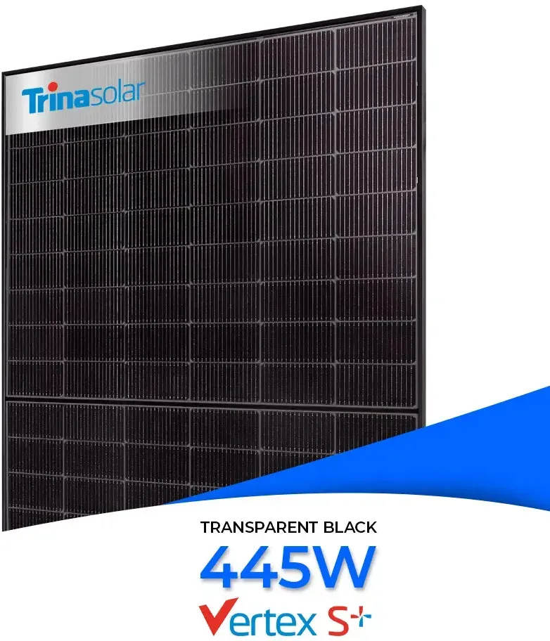 Trina Vertex S+ 445W Bifazial Glas-Glas Full Black TSM-NEG9RC.27 Einzelmodul - Einzelmodul