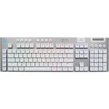 Logitech G915 X Lightspeed, weiß, LEDs RGB, GL TACTILE, USB/Bluetooth, FR (920-012687)