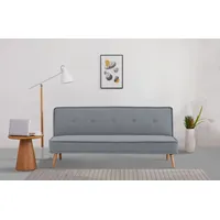 Schlafsofa INOSIGN "ARBON,183cm, klappbarer 3-Sitzer mit verstellbarer Rückenlehne und" Sofas Gr. B/H/T: 183cm x 41cm x 87,5cm, Webstoff, grau Bettfunktion