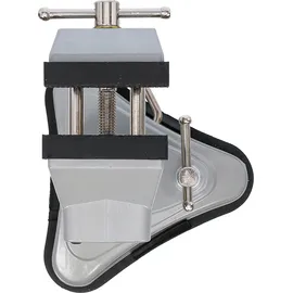 BGS Schraubstock Aluminium/Gummi/Metall grau