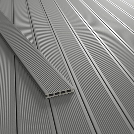 Kovalex KovalexWPC Terrassendiele Exklusiv mattiert Grau, Standardmaß 2,6x14,5x300cm