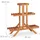 Relaxdays Blumentreppe 82,5 x 83 x 28,5 cm Hellbraun