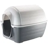 Ferplast Hundehütte 80 x 111,6 x 80 cm Kunststoff Braun/Beige