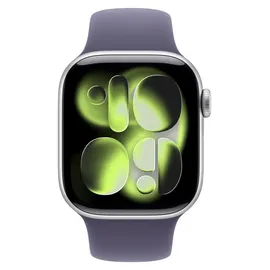 Apple Watch Series 11 GPS 42mm Silver Aluminium Sport Band purple fog S/M