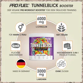 ProFuel Pre Workout Booster Tunnelblick Saure Fruchtgummis 440 g