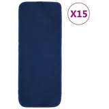 vidaXL Antirutsch Stufenmatten 15 Stk. 60x25 cm Marineblau Rechteckig