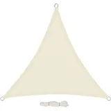 EUGAD Sonnensegel 200g/m2 inkl Befestigungsseile Premium HDPE Wetterbeständig atmungsaktiv Dreieck, rechtwinklig,luftdurchlässig, wasserdurchlässig, für Terrasse, Garten, Balkon, Camping,