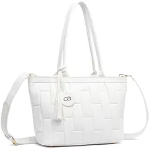 COLLEZIONE ALESSANDRO Saint Schultertasche Polyurethan White