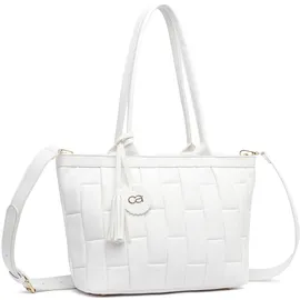 COLLEZIONE ALESSANDRO Saint Schultertasche Polyurethan White