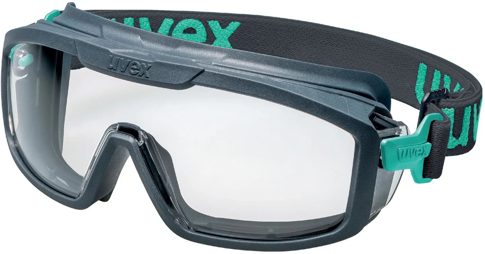 UVEX Arbeitsschutz i-guard+, Sicherheitsbrille, Beide Geschlechter, Schwarz, Bla