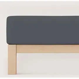 schlafgut Premium Baumwolle 90 x 190 - 100 x 220 cm gray deep