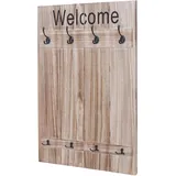 MCW Wandgarderobe C89 Welcome Naturbraun