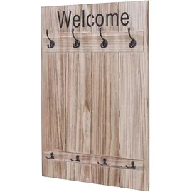 MCW Wandgarderobe C89 Welcome Naturbraun