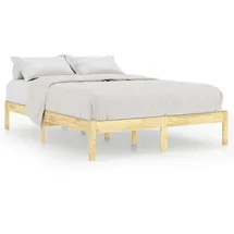vidaXL Massivholzbett 160 x 200 cm Braun