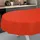 ANRO Wachstuch-Tischdecke abwaschbar Oval 180 x 140 cm Rot