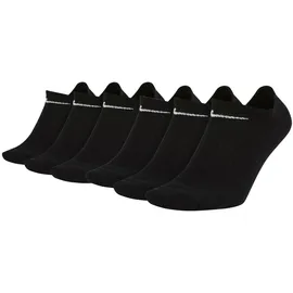 Nike Socken Unisex 6er Pack-Everyday Lightweight No Show, schwarz 42/46