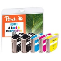 Peach Spar Pack Plus Tintenpatronen kompatibel zu HP No. 88XL,