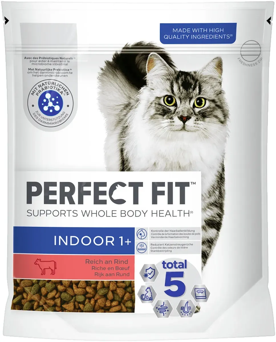 Perfect Fit Indoor 1+ Rind Cat 750g