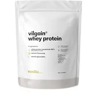 Vilgain Whey Protein Pulver Vanille, 1000g – Ultrafiltriertes Eiweißpulver Konzentrat aus Weidehaltung, High Protein, Mit Stevia Gesüßt, Ohne Künstliche Aromen