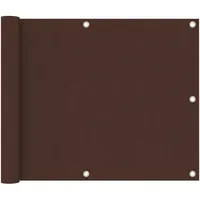 VidaXL Balkon-Sichtschutz Braun 75x500 cm Oxford-Gewebe