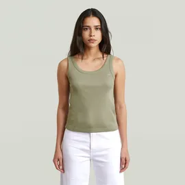 G-Star Slim Rib Tanktop Grün M