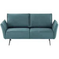 KOINOR Ledersofa Vineto ¦ türkis/petrol ¦ Maße (cm): B: 176 H: 110 T: 88.0