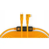 Tether Tools TetherPro USB-C auf USB-C rechter Winkel orange
