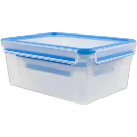 Emsa Clip & Close rechteckig blau 1,0 l / 2,3 l / 3,7 l 3-teilig