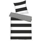 Tom Tailor Siena Renforcé schwarz 135 x 200 cm + 80 x 80 cm