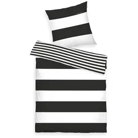 Tom Tailor Siena Renforcé schwarz 135 x 200 cm + 80 x 80 cm