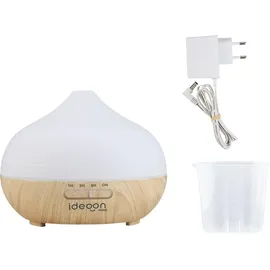 ideoon home Stilvoller Aroma Diffusor Luftbefeuchter 0,3 l Beige/Braun