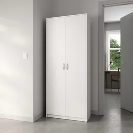 home collective Mehrzweckschrank 74 x 35 x 180 cm Weiß