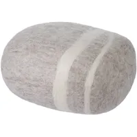 myfelt Pouf Kieselstein Schurwolle 70 x 36 x 56 cm Beige