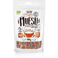DIET-FOOD Bio Muesli Crunchy With Chia Frühstück Müsli mit Superfoods Low Carb Non-GMO Snack ohne Zuckerzusatz 1er Pack