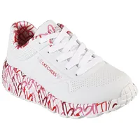SKECHERS Uno Lite Lovely Luv Kinder Pink/Rot/Weiß 39