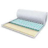 Fdm Topper 180x200 cm Matratzenauflage MALTA Latex 8 cm Matratzenschoner H2 H4 mit Premium Bezug