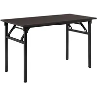 neu.haus Klapptisch 120 x 75 x 60 cm Dunkelbraun/Schwarz