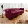 Massivmoebel24 Chesterfield Couch Echtleder 4-Sitzer Rot