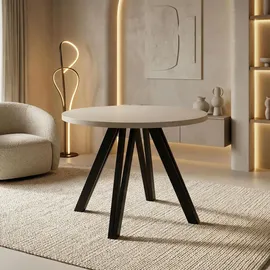 WFL GROUP Rund 100–180 cm beige