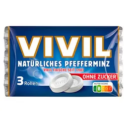 VIVIL® Pfefferminz ohne Zucker Bonbons 84,0 g