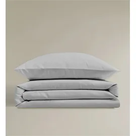 BIERBAUM Elegant uni Silber 135 x 200 cm + 80 x 80 cm