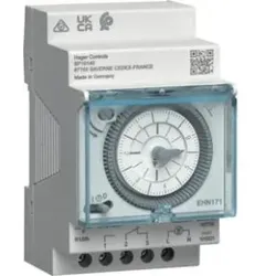 Hager EHN171 Schaltuhr elektromechanisch mit Gangreserve Wochenuhr 1W 16A